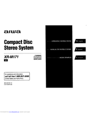 Aiwa CX-LM171 Operating Instructions Manual