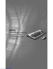 BenQ x730 Wireless Desktop Companion pro Quick Setup Manual