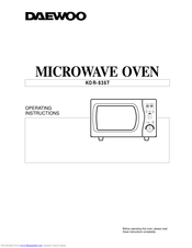 Daewoo KOR-836T Operating Instructions Manual