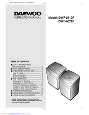 Daewoo DWF-5510P Instruction Manual
