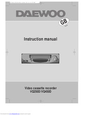 Daewoo VQ450D Instruction Manual