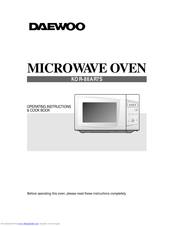 Daewoo KOR-3000DSL Operating Instructions & Cook Book