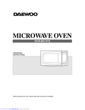 Daewoo KOR-86CH7S Operating Instructions Manual