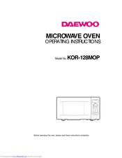 Daewoo KOR-128MOP Operating Instructions Manual