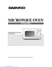 Daewoo KOR-6C3R5S Operating Instructions & Cook Book