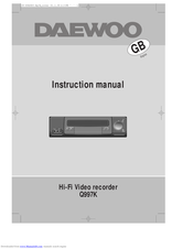 Daewoo Q997K Instruction Manual