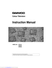 Daewoo DTM-28 Series Instruction Manual