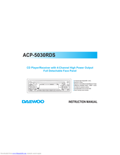 Daewoo ACP-5030RDS Instruction Manual