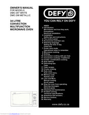 Defy DMO 298 Owner's Manual