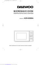 Daewoo KOR-63DB9A Operation And Cooking Manual