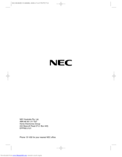 NEC NS330 Operating Instructions Manual