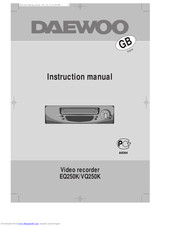 Daewoo EQ250K Instruction Manual