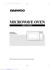 Daewoo KOG-131A0A Operating Instructions Manual