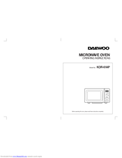 Daewoo KOR-61AP Operating Instructions Manual