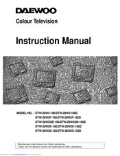 Daewoo DTW-28W2GB-100 Instruction Manual