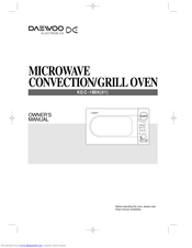 Daewoo KOC-1B0K01 Owner's Manual