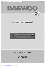 Daewoo DV-K824DY Instruction Manual