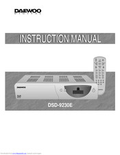 Daewoo DSD-9230E Instruction Manual