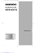 Daewoo KOR-6347A Instruction Manual