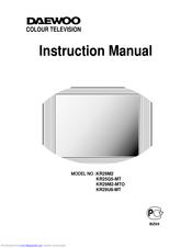 Daewoo KR29U8-MT Instruction Manual