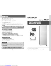 Daewoo FR-251 Instruction Manual