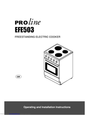 Electrolux PROline EFE503 Operating And Installation Instructions