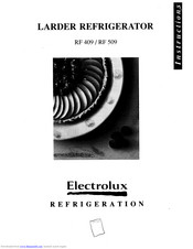 Electrolux RF 509 Instructions Manual