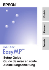 Epson EasyMP EMP-735 Setup Manual