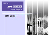 Epson EMP 7800 User Manual