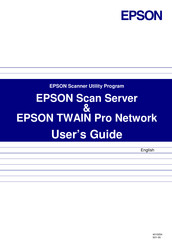 Epson TWAIN PRO Network User Manual
