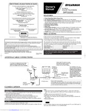 Sylvania SRT2223S Owner's Manual