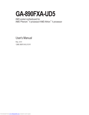 Gigabyte GA-890FXA-UD5 User Manual