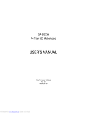 Gigabyte GA-8IEXW User Manual