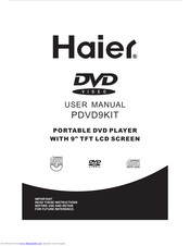Haier PDVD9KIT - DVD Player - 9 User Manual