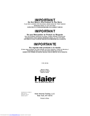 Haier HCM036EA User Manual