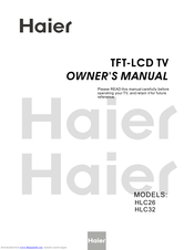 Haier HLC26 Owner's Manual