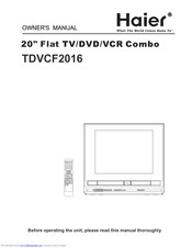 Haier TDVCF2016 Owner's Manual