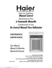 Haier HWVR10XC6 - 10000 BTU 3 Speed Air User Manual