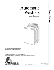 Alliance Laundry Systems 39239R4 Installation Manual