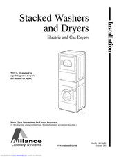 Alliance Laundry Systems 801504R1 Installation Manual
