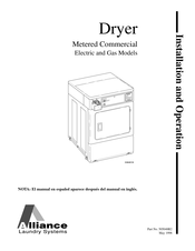 Alliance Laundry Systems 505048R2 Installation And Operation Manual