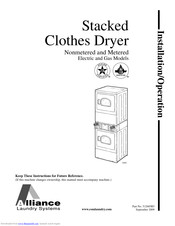 Alliance Laundry Systems 512685R5 Installation & Operation Manual