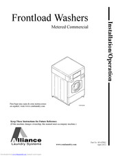 Alliance Laundry Systems 801479R2 Installation & Operation Manual