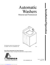 Alliance Laundry Systems 201932R5 Installation & Operation Manual