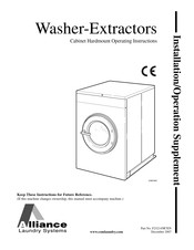 Alliance Laundry Systems F232145R7EN Installation/Operation Supplement