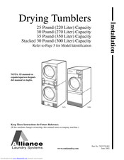 Alliance Laundry Systems DC0220SEL Installation Manual