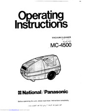 Panasonic National MC-4500 Operating Instructions Manual