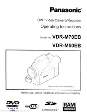 Panasonic VDR-M50EB Operating Instructions Manual