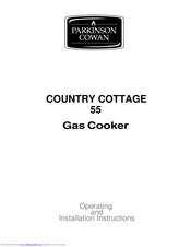 Parkinson Cowan Country Cottage 55 Operating And Installation Instructions