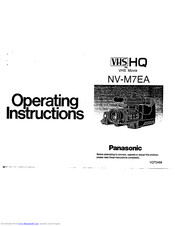 Panasonic NV-M7EA Operating Instructions Manual